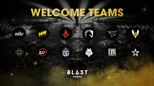 The top 12 teams that entered blast.